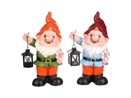 Trpaslík s lucernou - magnesium, mix 2 druhů, cena za 1 ks (Barva Vícebarevná)