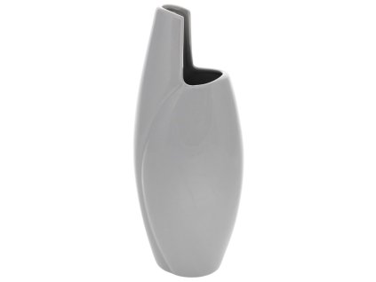 Váza keramická - barva šedá (Barva Šedá)