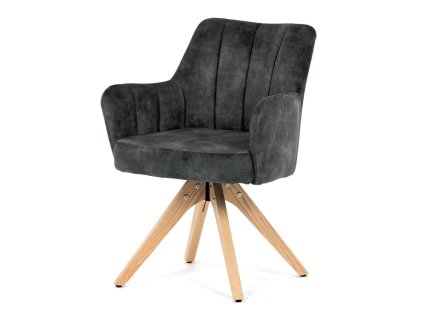 Jídelní židle, zelená, sametová látka, HC-D7188 GRN4 (Barva Zelená)