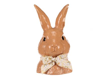 Zajíc - keramická hlava, barva hnědá (Barva Hnědá)