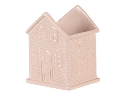 Obal na květiny - tvar domku, barva krémová (Barva Krémová)