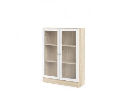 Regál Bask 71760/22 dub sonoma/bílá