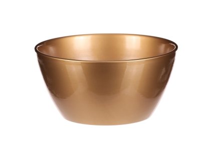 Obal na květiny - terakota, pr. 25 cm, barva zlatá (Barva Zlatá)