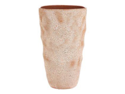 Váza keramická - výška 49 cm, béžovo-hnědá (Barva Béžová)
