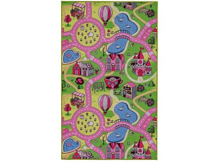 Dětský kusový koberec silnice Sweet Town (Rozměry koberců 140x200)