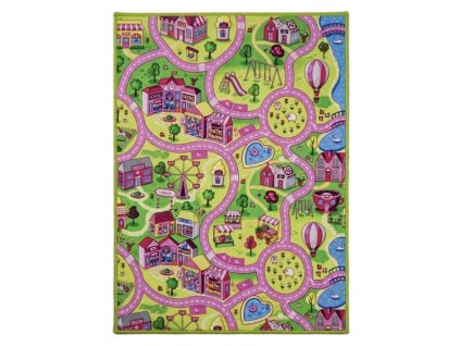 Dětský kusový koberec silnice Sweet Town (Rozměry koberců 140x200)