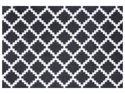 Protiskluzová rohožka Home Black White 103156 - na ven i na doma (Rozměry koberců 50x70)