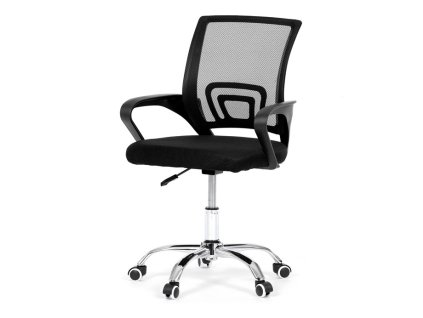 Dětská židle, výškově nastavitelná, černá síťovina, KA-L103 BK (Barva Černá)