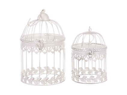 Klec kovová, sada 2ks. (Barva Bílá)