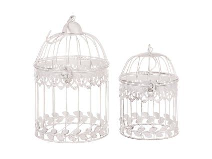 Klec kovová, sada 2ks. (Barva Bílá)