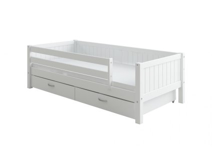 Postel se zábranou a úl. prostorem Romantic 444 bílá