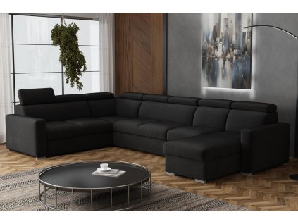 Sedací souprava Petrit U1 pravá Kronos černá