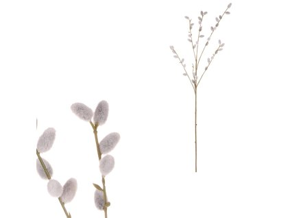 Kočičky - umělá větev, barva přírodní (Barva Šedá)