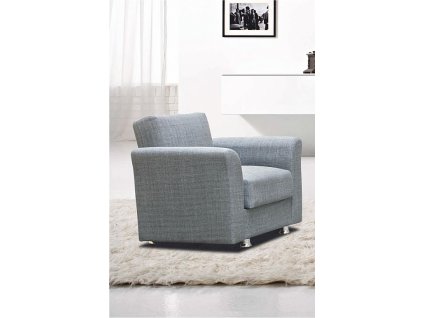 Křeslo PALAS 1F (Varianta BEZ 501 tm.šedá)