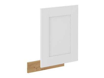 Dvířka na myčku nádobí, bílá/dub artisan, LULA ZM 570x446