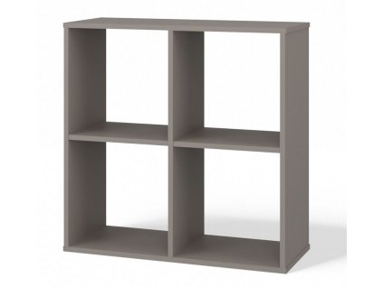 Regál Manja 2x2 šedá jíl
