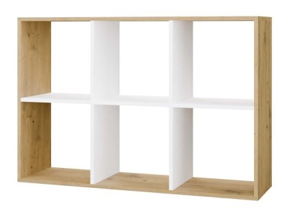 Regál Manja 2x3 dub artisan/bílá