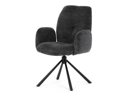 Jídelní židle, černá, látka, DCH-D1330 BK2 (Barva Černá)