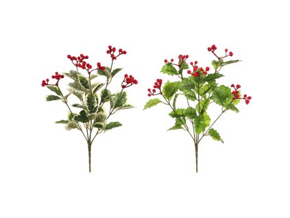 Cesmína - umělý trs, červené bobule, mix 2 druhů, cena za 1 ks (Barva Červená)