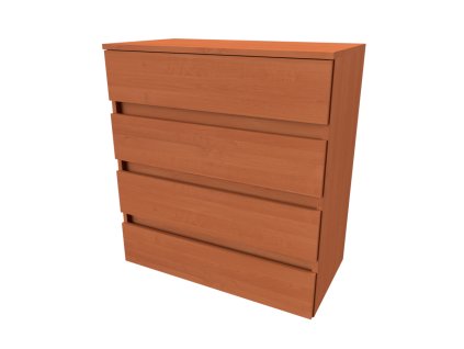 TARA M - komoda se zásuvkami bez úchytek, 80x88cm Dekor: olše (Dekor olše, Šířka 80, Výška 88)