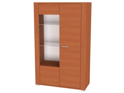 ADEL 4 - prosklená vitrína, 100x42.5x162cm Dekor: olše (Dekor olše, Šířka 100, Výška 162)