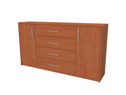 AURA 3 - komoda, 160x86cm Hloubka: 36cm, Dekor: olše (Dekor olše, Šířka 160cm, Výška 86cm)