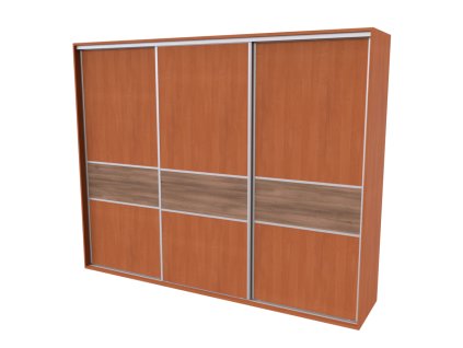 FLEXI 3 - šatní skříň dveře dělené ltd, 240/260/280/300 x 220/240cm Šířka: 300cm, Výška: 240cm, Dekor: olše (Dekor olše, Šířka 300cm, Výška 240cm)
