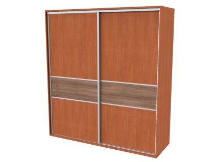 NÁBYTEK MIKULÍK s.r.o. FLEXI 2 - šatní skříň dveře dělené ltd, 180/200/220 x 220/240cm Šířka: 200cm, Výška: 240cm, Dekor: olše (Dekor olše)