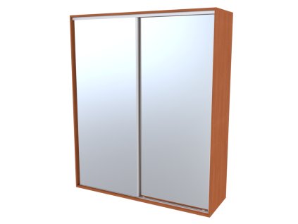 FLEXI 2 - šatní skříň 2x zrcadlo, 180/200/220 x 220/240cm Šířka: 200cm, Výška: 240cm, Dekor: olše (Dekor olše, Šířka 200cm, Výška 240cm)