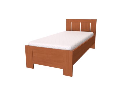 LILI - postel 80x200cm / 90x200cm Dekor: olše, Šířka pro matraci: 80cm, Varianta: Síla bočnice 18mm (Dekor olše, Výška 90)