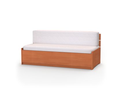 EDEN - Rozkládací postel rovná 90/170 x 200 - s výklopem Dekor: olše, Varianta: včetně lamelového roštu (Dekor olše, Šířka 95cm)