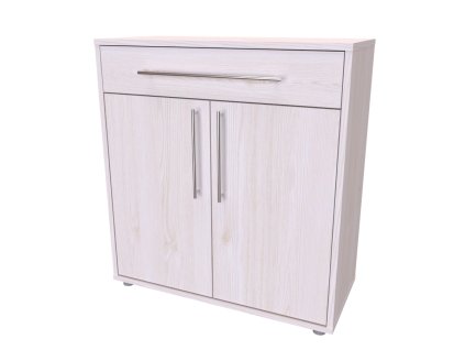 ELITE S - komoda, 80x86x36/43cm Hloubka: 43cm, Dekor: modřín latté (Dekor modřín latté, Šířka 80cm, Výška 86cm)