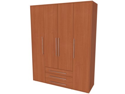 ELITE XL - šatní skříň, 161x51x205cm Dekor: olše (Dekor olše, Šířka 161cm, Výška 205cm)