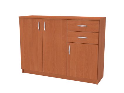 SEKTOR 16 - kombinovaná komoda, 110x35x80cm Dekor: olše (Dekor olše, Šířka 110cm)
