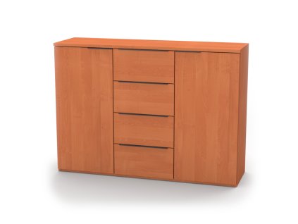 VARIO 3 - komoda, 120x86.5cm Dekor: olše, Úchytka: Černá (Dekor olše, Šířka 120, Výška 86.5)