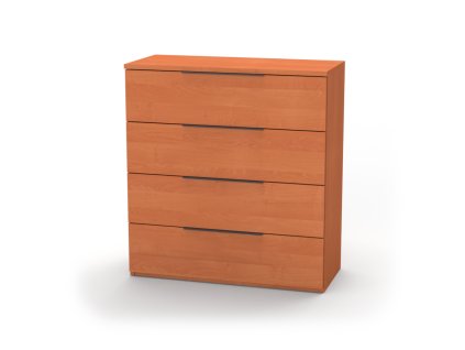 VARIO 4 - komoda, 80x86.5cm Dekor: olše, Úchytka: Černá (Dekor olše, Šířka 80cm, Výška 86.5cm)