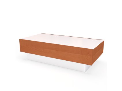 CUBE 12 - konferenční stolek GLASS, 110x60cm Dekor: olše (Dekor olše, Šířka 110cm, Výška 38cm)