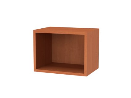 CUBE 6 - horní závěsná skříňka otevřená, 40x30cm Dekor: olše (Dekor olše, Šířka 40cm, Výška 30cm)