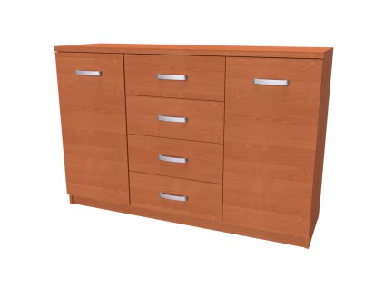 JONY 3 - komoda se zásuvkami a dvířky, 130x86cm Dekor: olše (Dekor olše, Šířka 130cm, Výška 86cm)