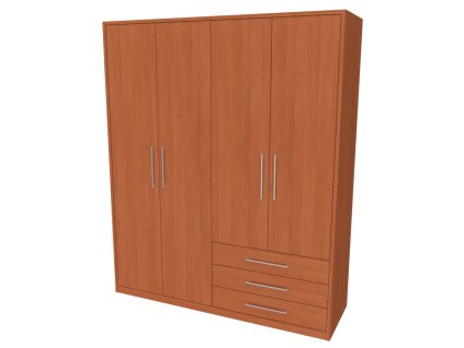 NÁBYTEK MIKULÍK s.r.o. AIDA 1+2 - kombinace skříní s rámem 185cm, 185x59x223cm Dekor: olše (Dekor olše)