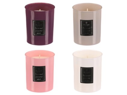 Svíčka aromatická ve skle - mix 4 vůní, cena za 1 ks (Barva Vícebarevná)