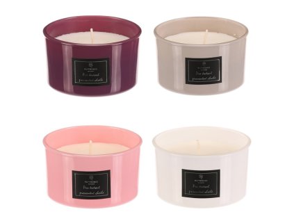 Svíčka aromatická ve skle - mix 4 vůní, cena za 1 ks (Barva Vícebarevná)