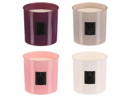 Svíčka aromatická ve skle - mix 4 vůní, cena za 1 ks (Barva Vícebarevná)