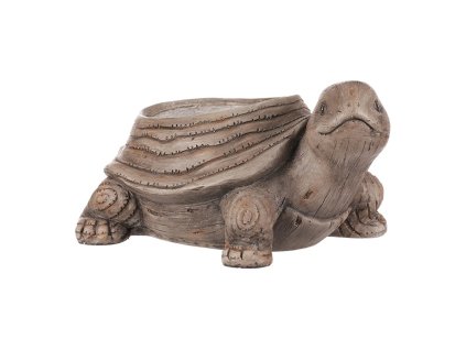 Želva - obal na květiny, magnesium, imitace dřeva (Barva Hnědá)