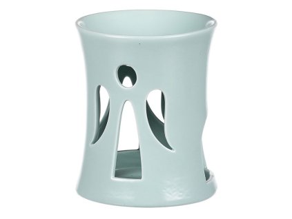 Aromalampa s andělem, zelená barva, porcelán (Barva Zelená)