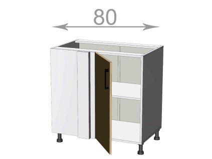 kuchynska dolna rohova skrinka sirka 80 cm 1 dvierka dvierka 40 cm qthe63pqp2mwrvxl