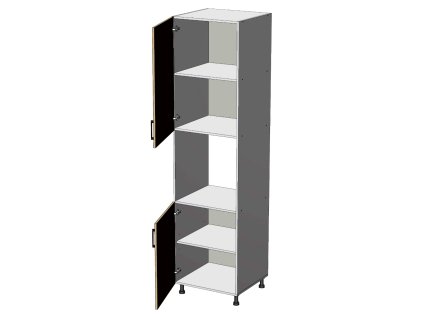 kuchynska vysoka potravinova skrina na vstavanu ruru sirka 60 cm 2 dvierka rino90ysa4wy2ban