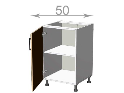 kuchynska dolna skrinka sirka 50 cm 1 dvierka ltgfkqvj1rxsgcap