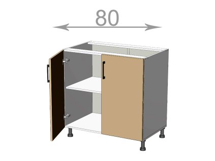 kuchynska dolna skrinka sirka 80 cm 2 dvierka deg6bits98gh948p