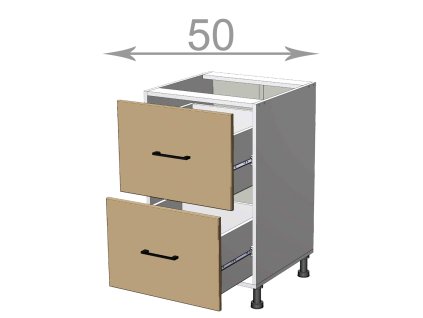 kuchynska dolna skrinka so zasuvkami sirka 50 cm 2 zasuvky zbjue1ud3eb2jjea